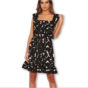 AX Paris square neck frilly mini dress